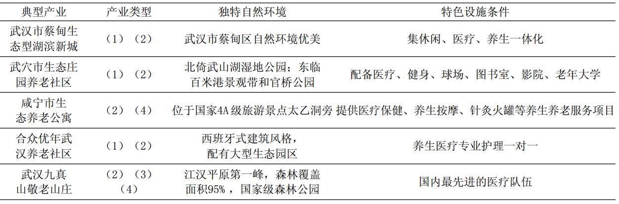 湖北省各下轄地區都有獨具特色的典型生態養老產業