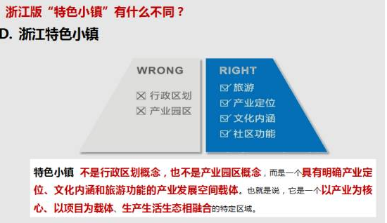 浙江特色小鎮(zhèn)的不同